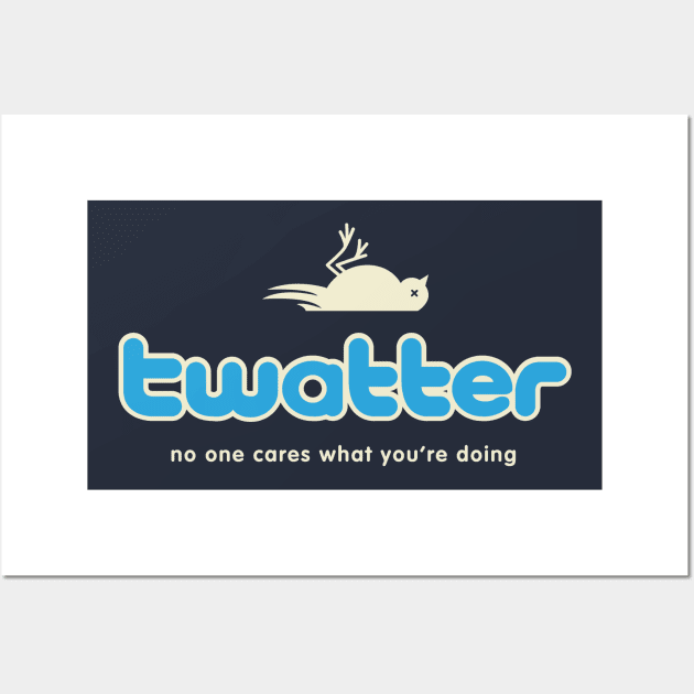 Twatter, Social media Wall Art by BOEC Gear